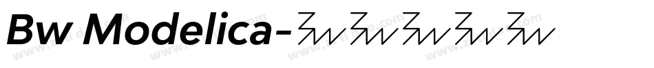 Bw Modelica字体转换